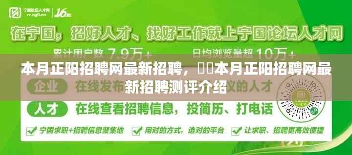 本月正阳招聘网最新招聘测评详解