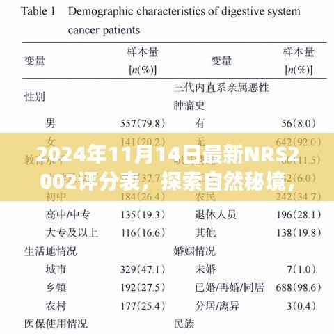 全新NRS2002评分表引领心灵之旅,探索自然秘境的极致体验