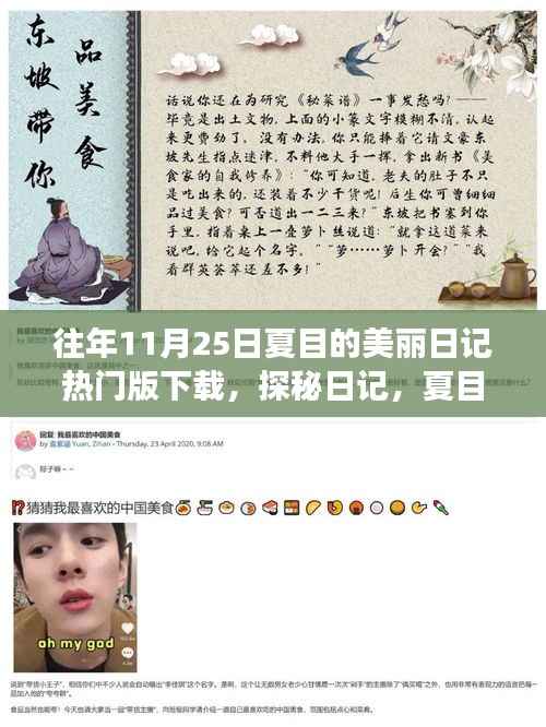 往年11月25日夏目的美丽日记热门版下载之旅,探秘日记与秘密花园的奇幻之旅