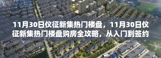 11月30日仪征新集热门楼盘购房指南,从入门到签约的全攻略
