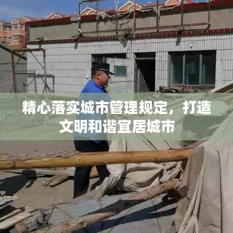 精心落实城市管理规定,打造文明和谐宜居城市