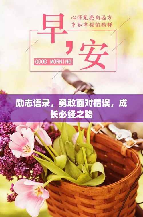 励志语录,勇敢面对错误,成长必经之路