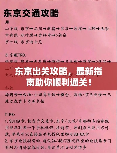 东京出关攻略，最新指南助你顺利通关！